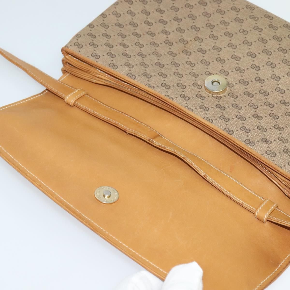 Gucci GUCCI Micro GG Supreme Shoulder Bag Pvc Brown Gold 004 106 Size ONE SIZE - 14 Thumbnail
