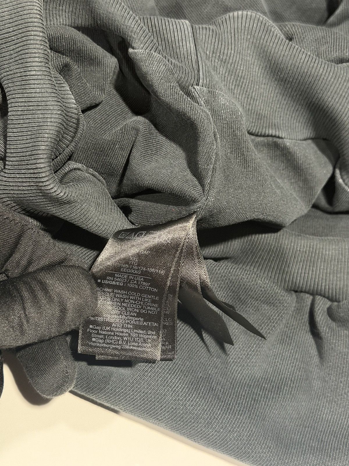 Balenciaga × Gap × Yeezy Yeezy Gap Kanye West Balenciaga Dove Washed Black Hoodie XXL Size US XXL / EU 58 / 5 - 10 Thumbnail