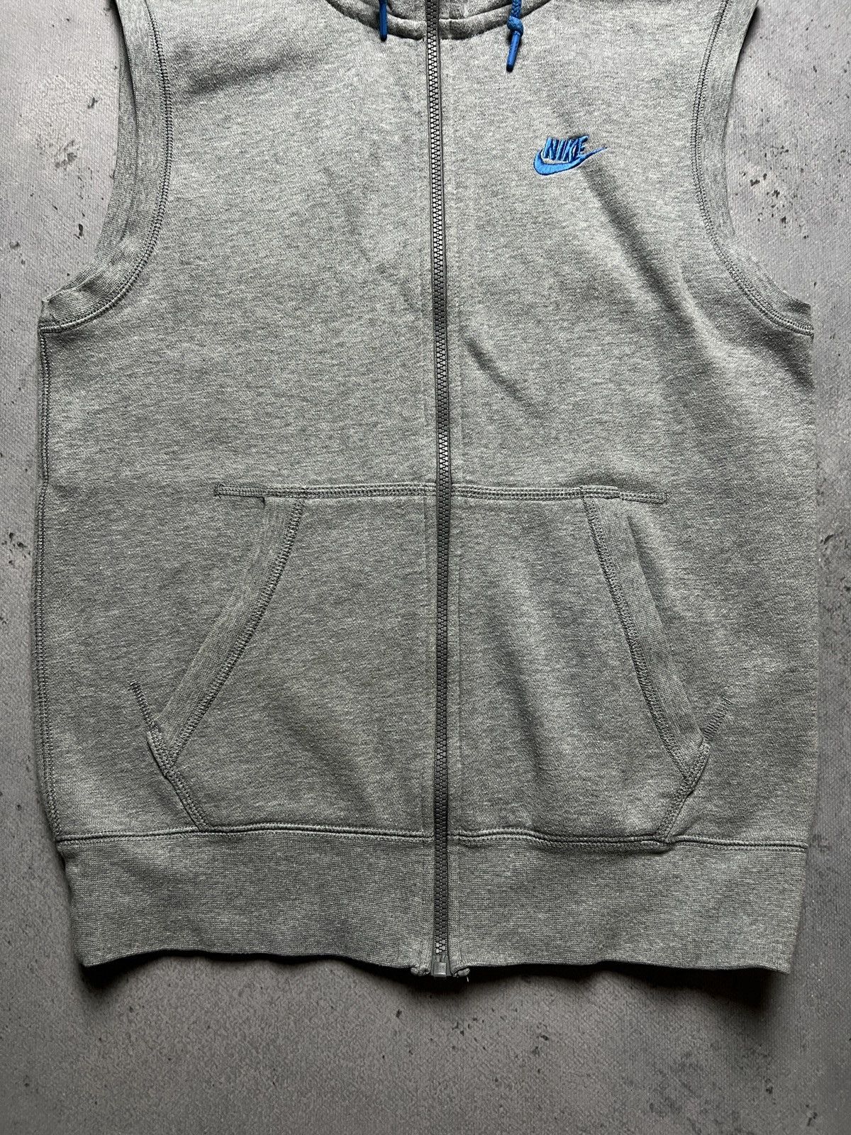 Nike Vintage 90s Nike Hoodie Vest Zip up Running Jogging Exercise Size US S / EU 44-46 / 1 - 4 Thumbnail
