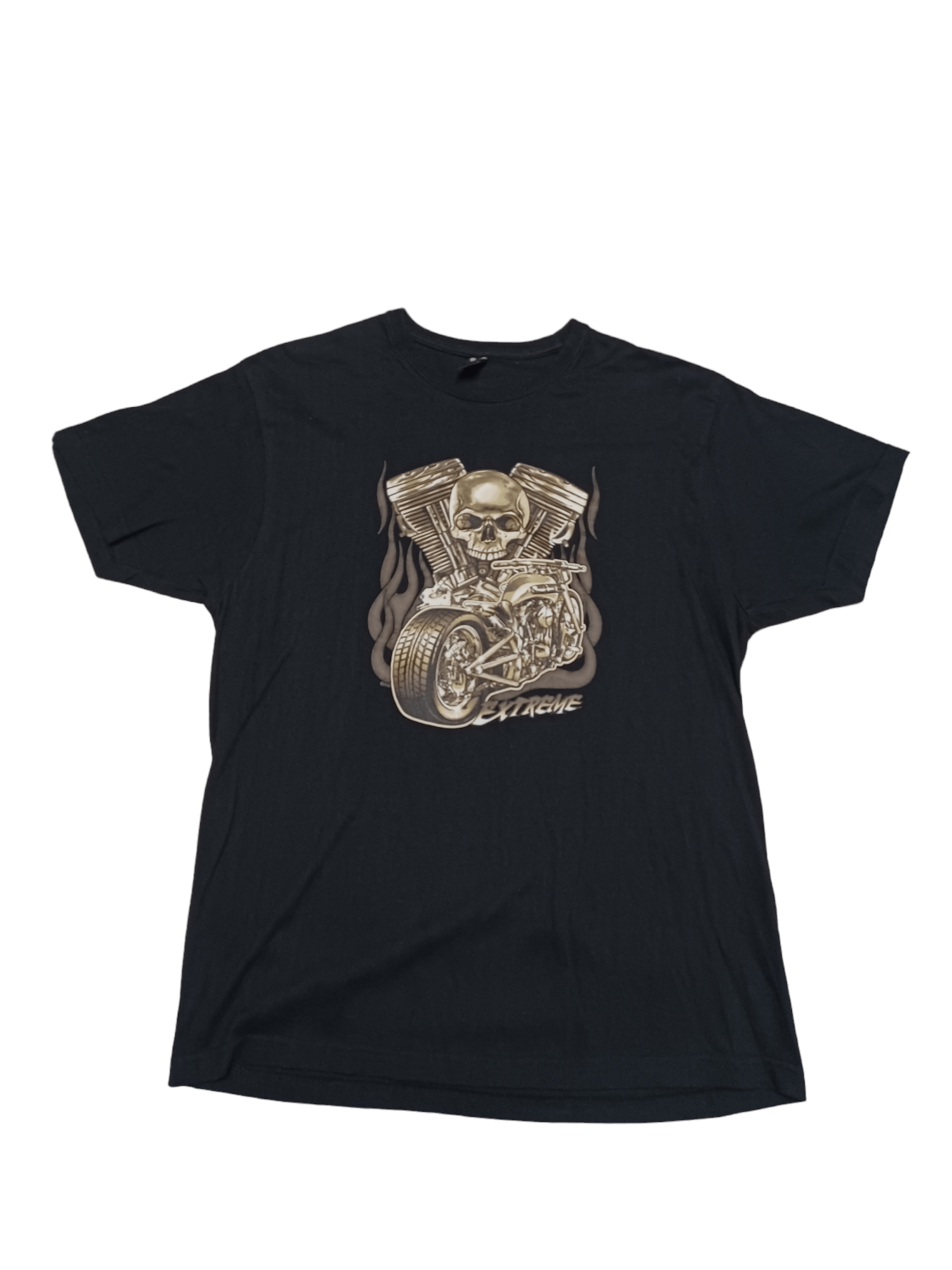Other VINTAGE SKULL AND BIKE ROLY TEE RACING ROCK Size US XL / EU 56 / 4 - 1 Thumbnail