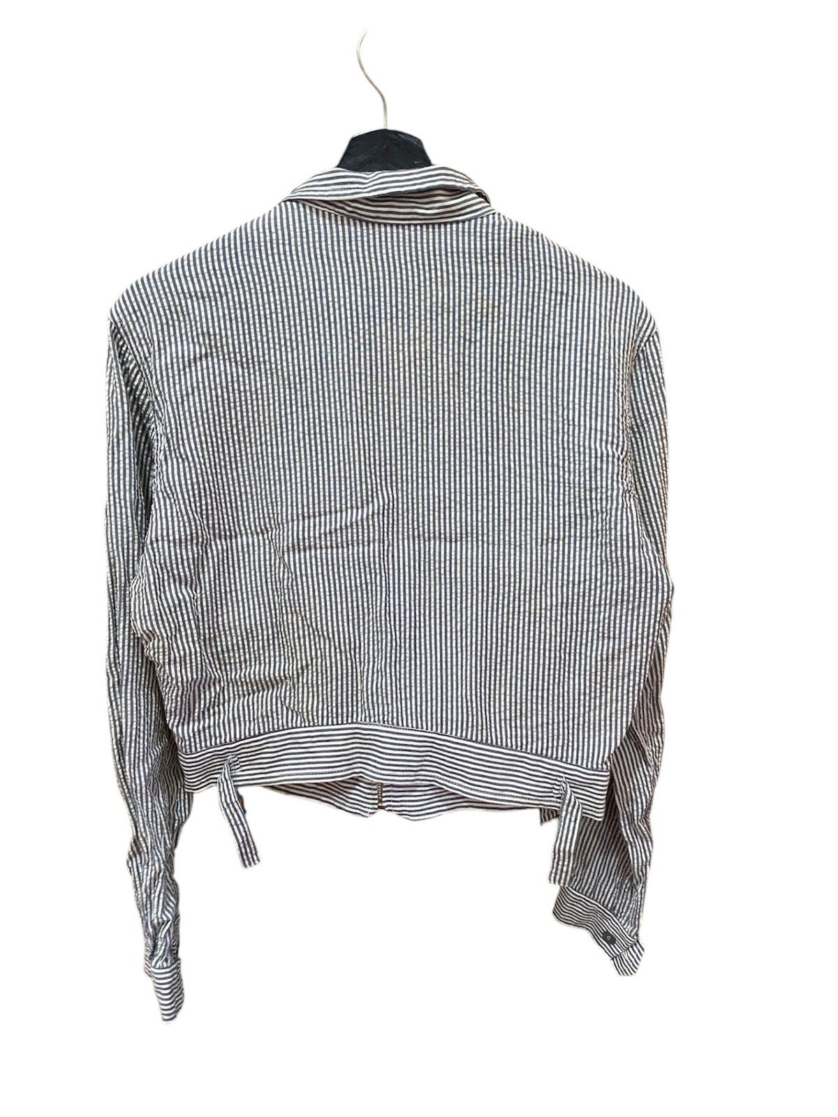 DKNY VINTAGE DKNY HICKORY CROP JACKET Size L / US 10 / IT 46 - 2 Thumbnail