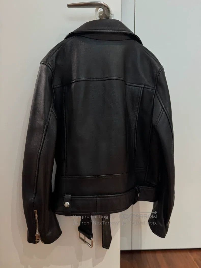 Acne Studios Acne Studios Loose sheepskin motorcycle leather jacket Size 4XL / US 24-26 - 3 Thumbnail