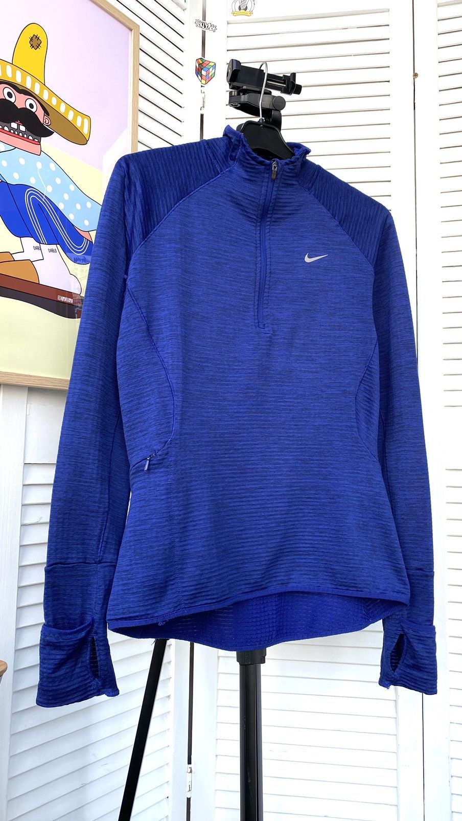 Nike Nike Element Sphere Running 1/4 Zip Fleece Sweater Size S / US 4 / IT 40 - 3 Thumbnail