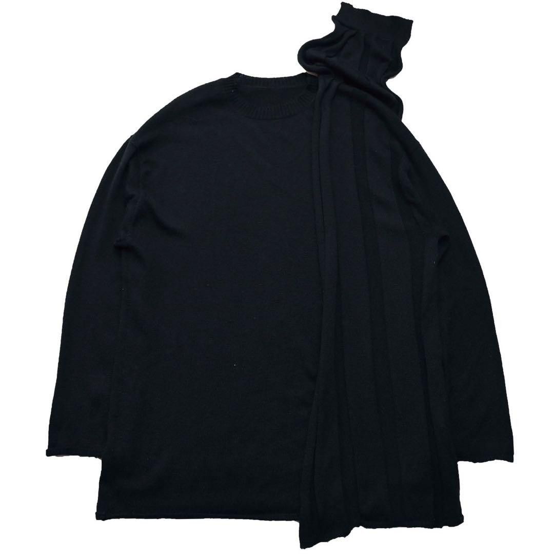 トップス yohji yamamoto sample wool knit Yohji Yamamoto Yohji Yamamoto Sample Wool Knit Sweater