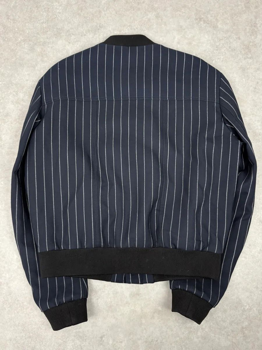 Maison Margiela SS2016 Maison Margiela Navy Striped Pinstripe Wool Bomber Jacket Size US S / EU 44-46 / 1 - 6 Thumbnail