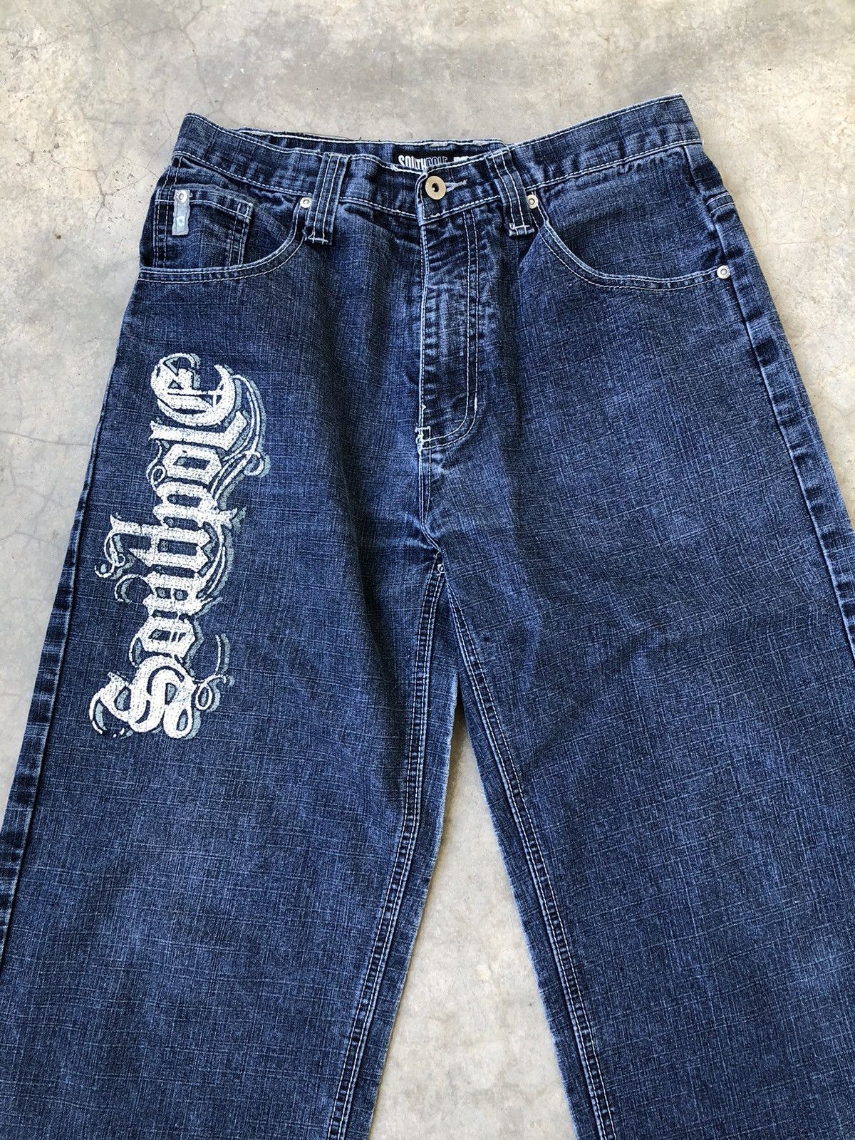 Southpole Southpole Y2K Horizontal Printed Denim Pants Size US 30 / EU 46 - 6 Thumbnail