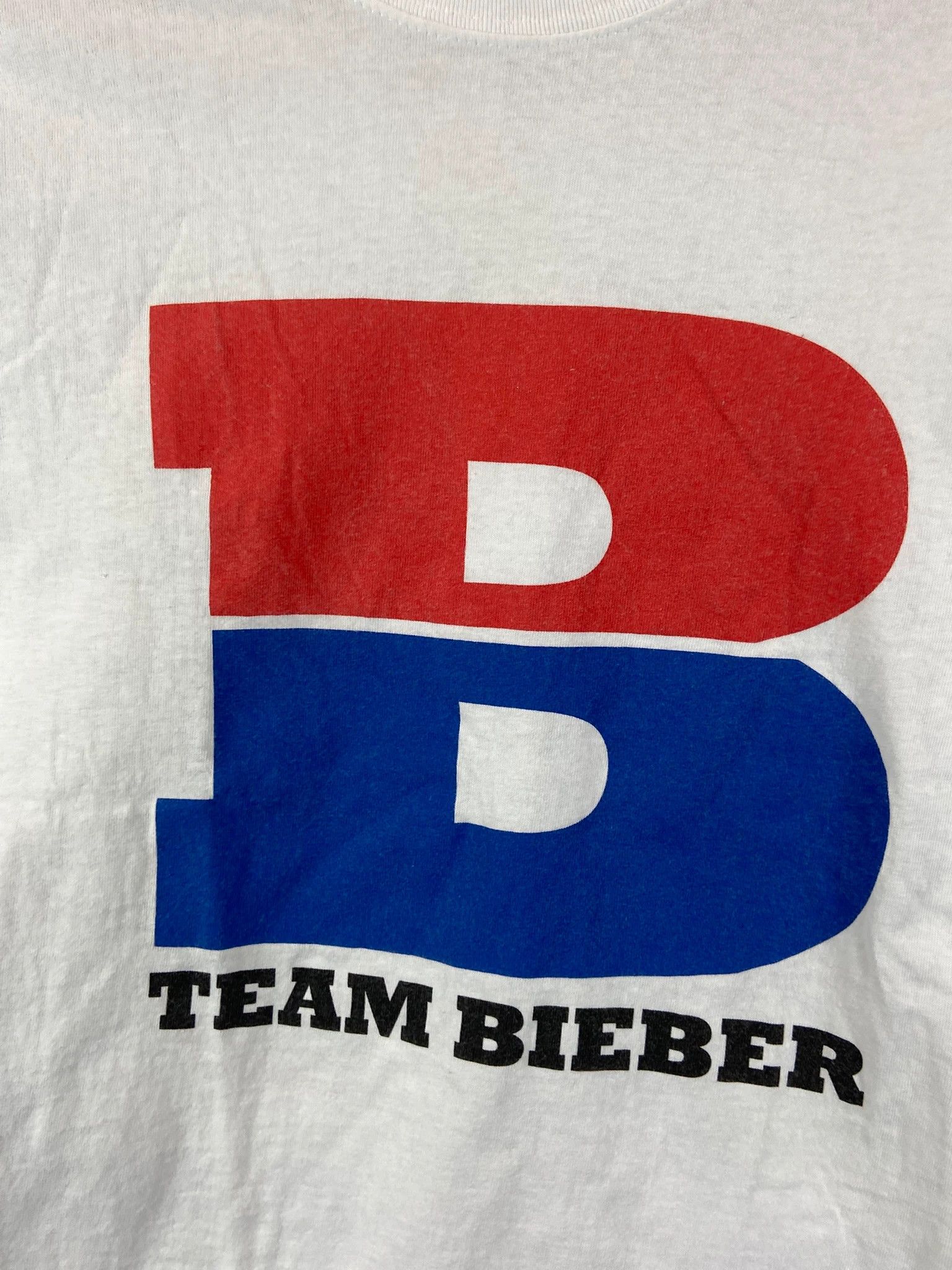 Other Team Bieber White Tee / Clean Tour Merch (S) Size US S / EU 44-46 / 1 - 5 Thumbnail