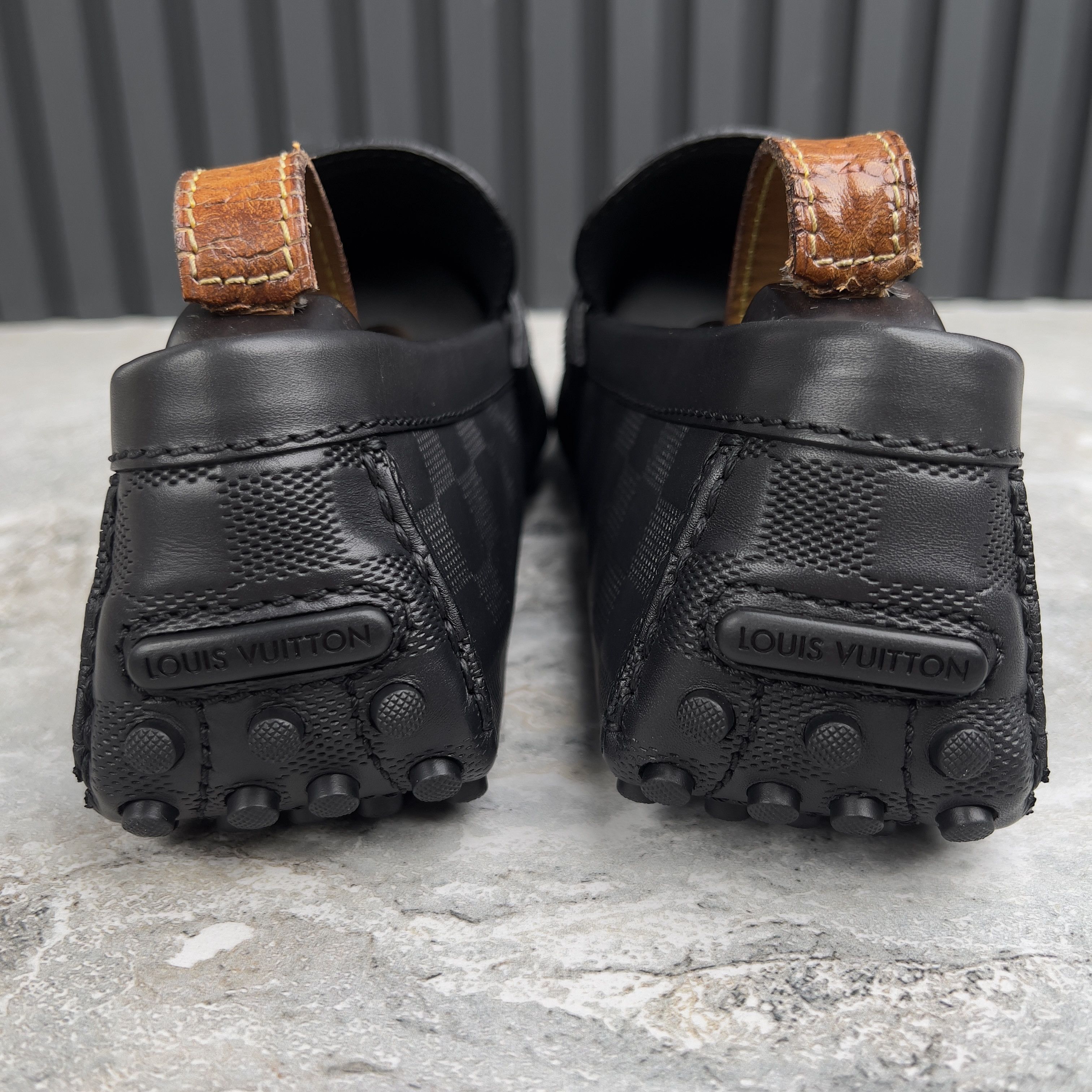 Louis Vuitton Hockenheim Damier Driving Moccasins Leather