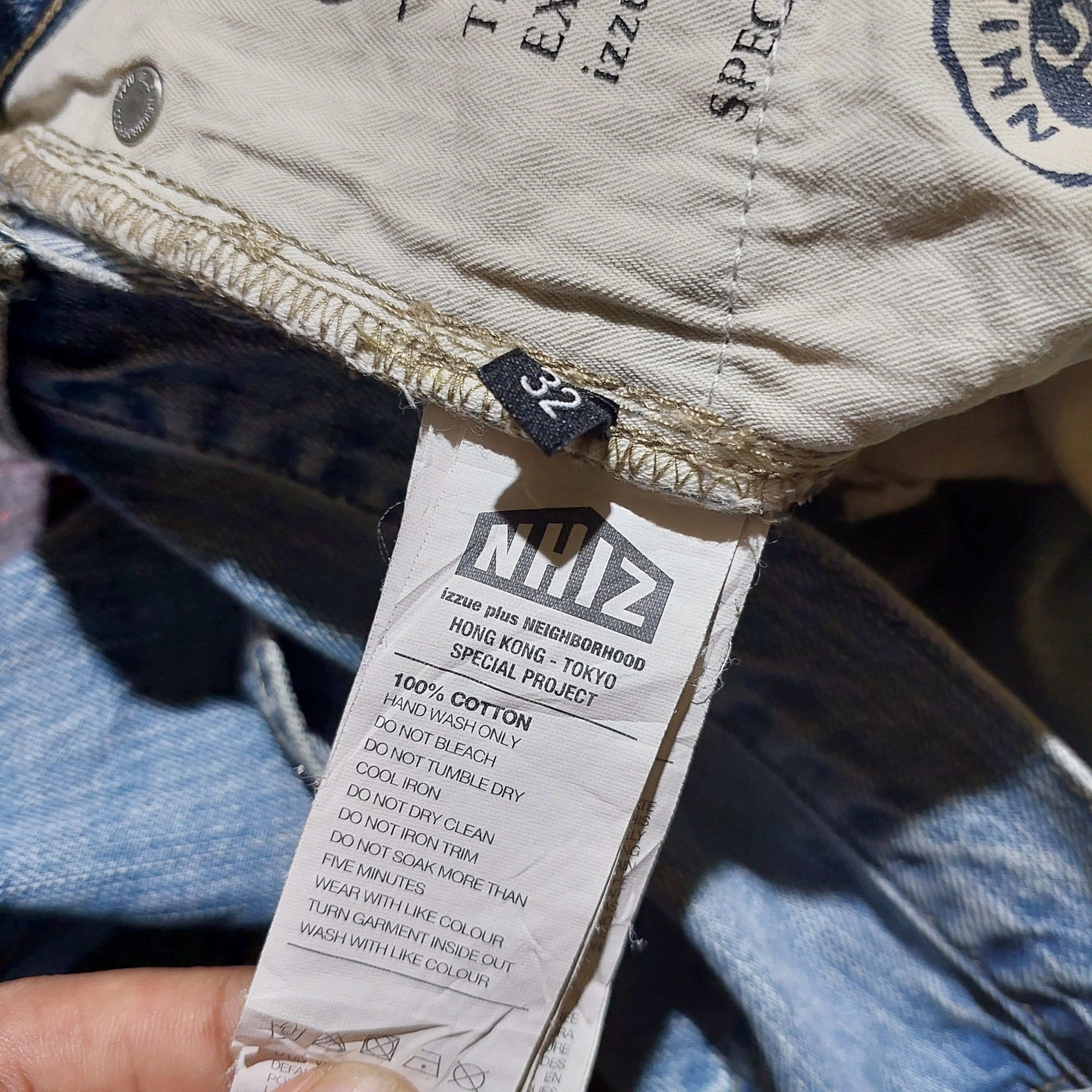 Neighborhood Vintage Izzue plus Neighborhood Distressed blue denim Size US 32 / EU 48 - 9 Thumbnail
