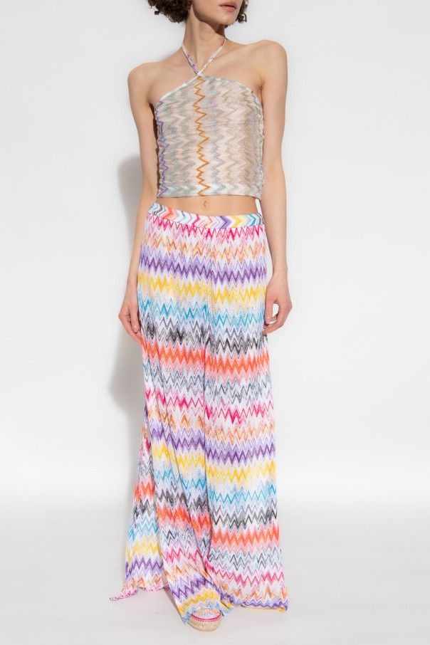 Missoni o1mle0425 Zig-Zag Sparkling Beach Crop Top in Multicolor Size M / US 6-8 / IT 42-44 - 2 Thumbnail