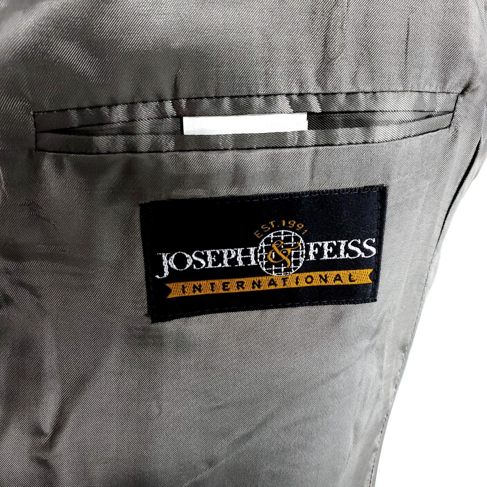 Joseph & Feiss DAMAGED Joseph & Feiss International Wool 3 Button Blazer 44 Size 44R - 8 Thumbnail