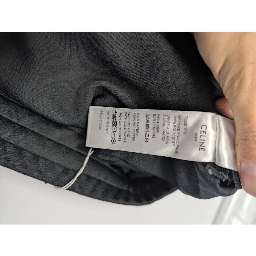 Celine o1rshd1 Logo-Print Studded Jersey Sweatpants in Black Size US 32 / EU 48 - 19 Thumbnail