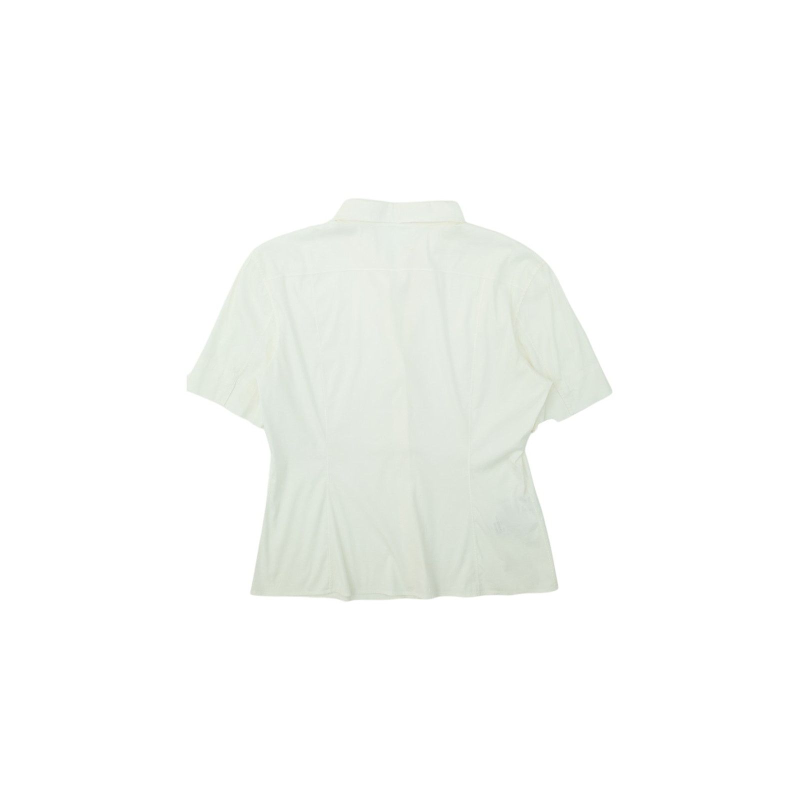 Jil Sander White Short Sleeve Button Up Shirt Size M / US 6-8 / IT 42-44 - 2 Thumbnail