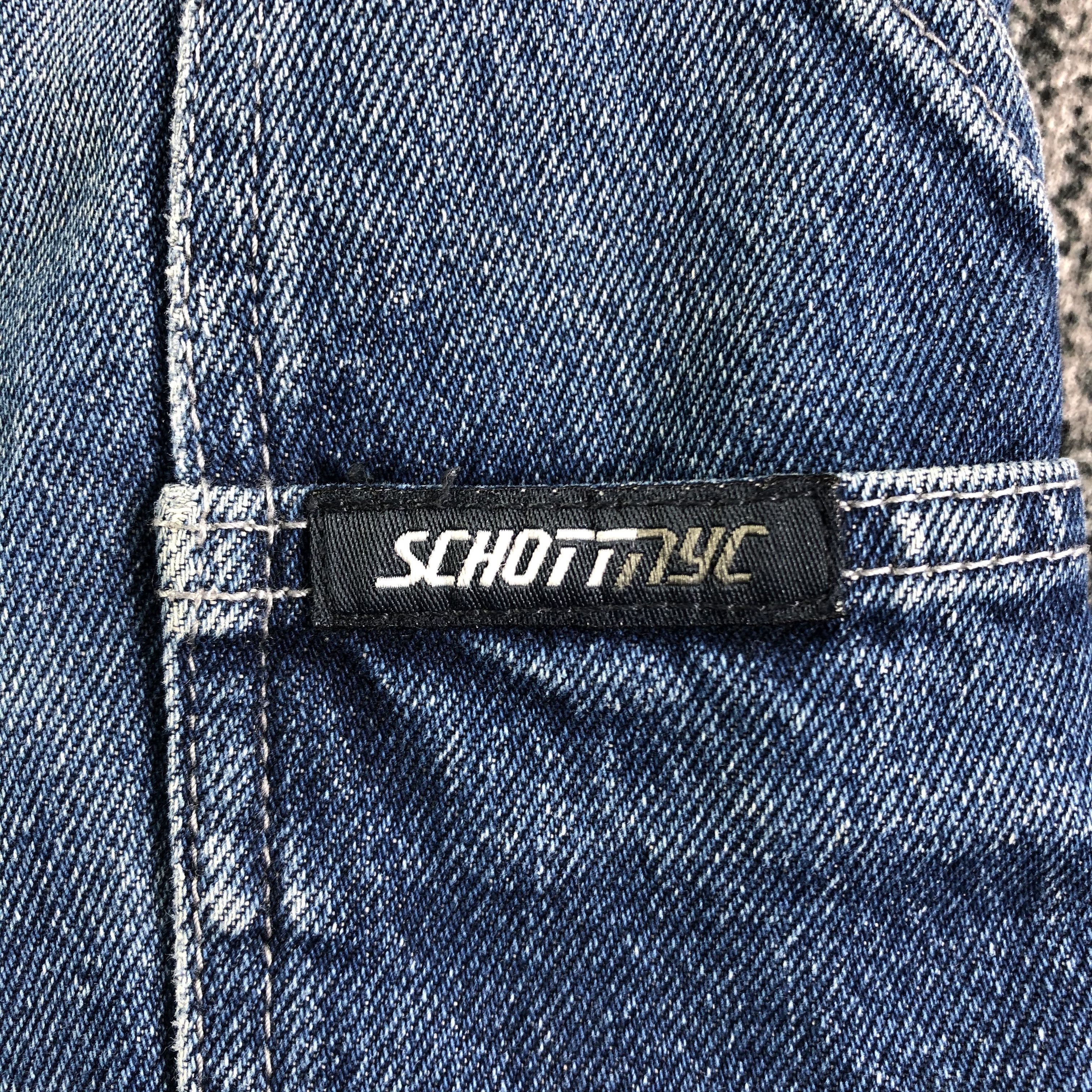 Schott Vintage Schott NYC Baggy Jeans Denim Size US 34 / EU 50 - 6 Thumbnail