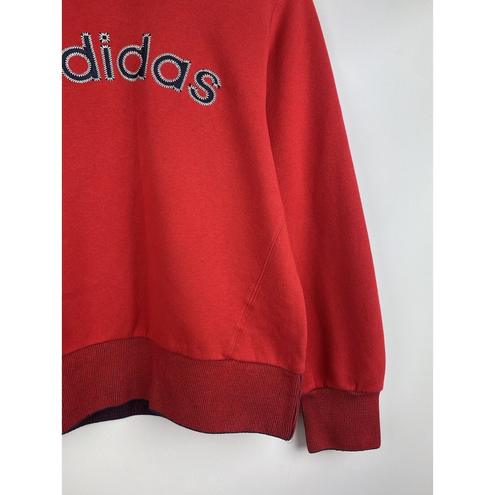 Adidas Adidas vintage big logo sweatshirt pullover size Xs / S Size US XS / EU 42 / 0 - 6 Thumbnail