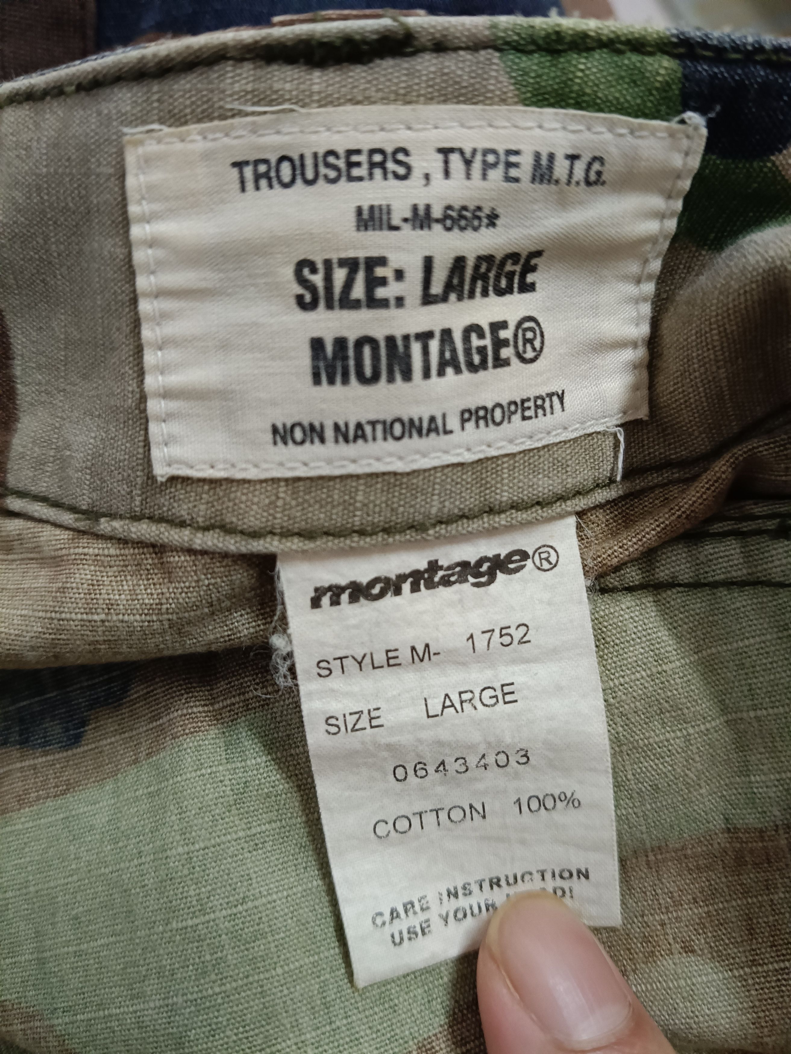 Montage Montage Japanese brand camouflage pants Size US 35 - 3 Thumbnail