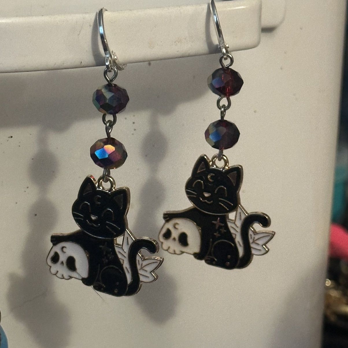 Other Halloween black cat dangle earrings Size ONE SIZE - 4 Thumbnail