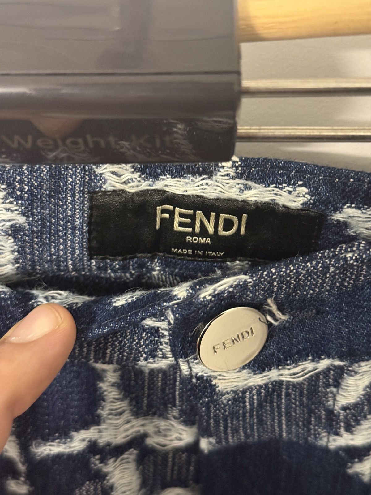 Fendi Fendi FF Embroidered Denim Jeans Size US 32 / EU 48 - 3 Thumbnail