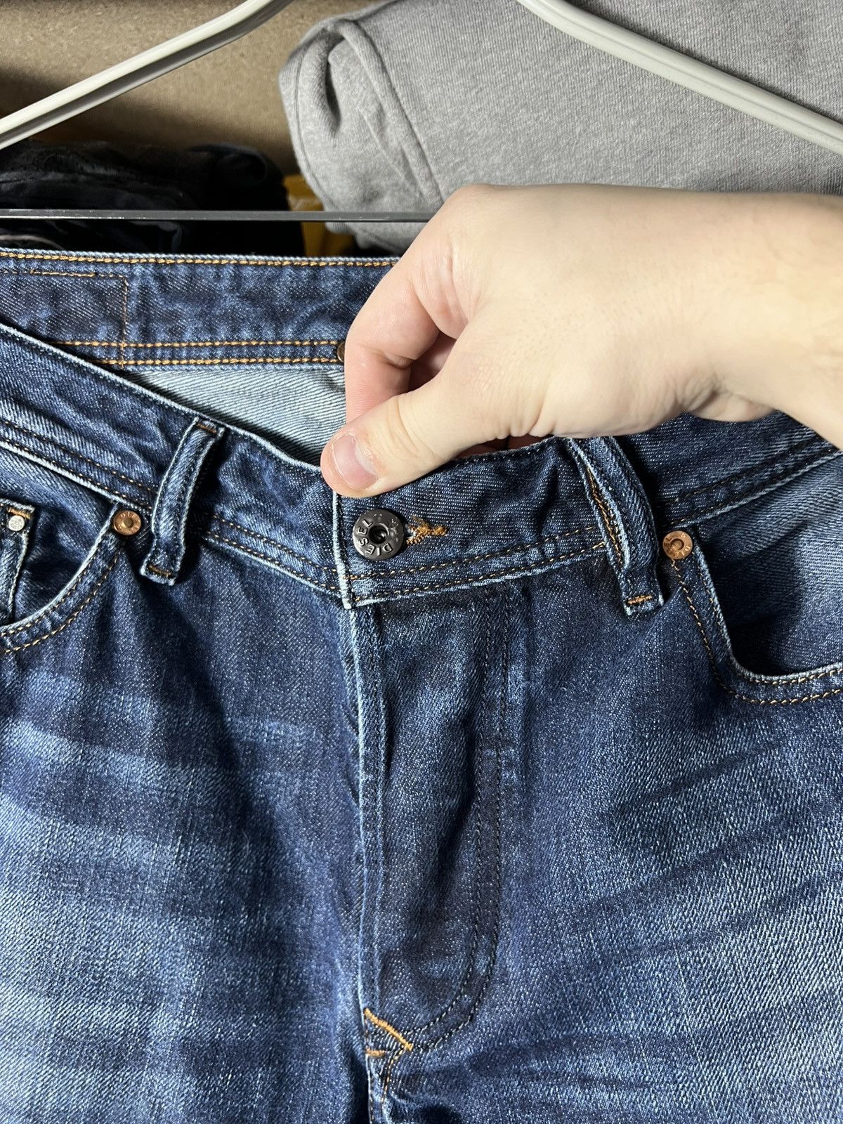 Diesel 🔥 Diesel Larkee Jeans W34 Regular Straight Fit Vintage Denim Size US 34 / EU 50 - 8 Thumbnail