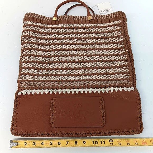 Valentino Valentino Garavani Men's Identity Woven Tote Bag Size ONE SIZE - 13 Thumbnail