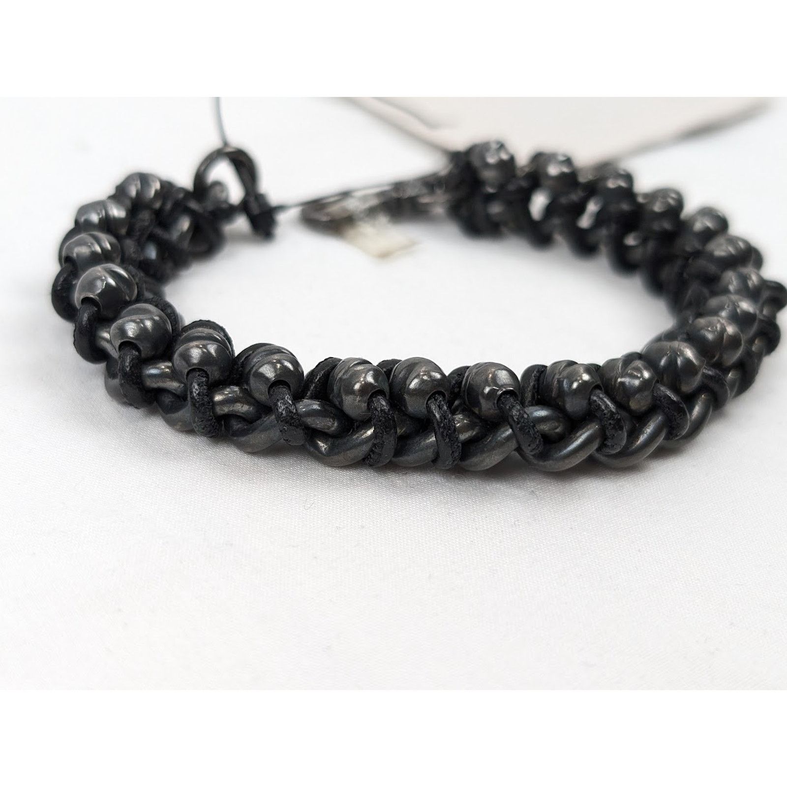 Bottega Veneta o1rshd1 Size: S / Ossidato/Nappa Bracelet in Naturale/Nero Size ONE SIZE - 6 Thumbnail