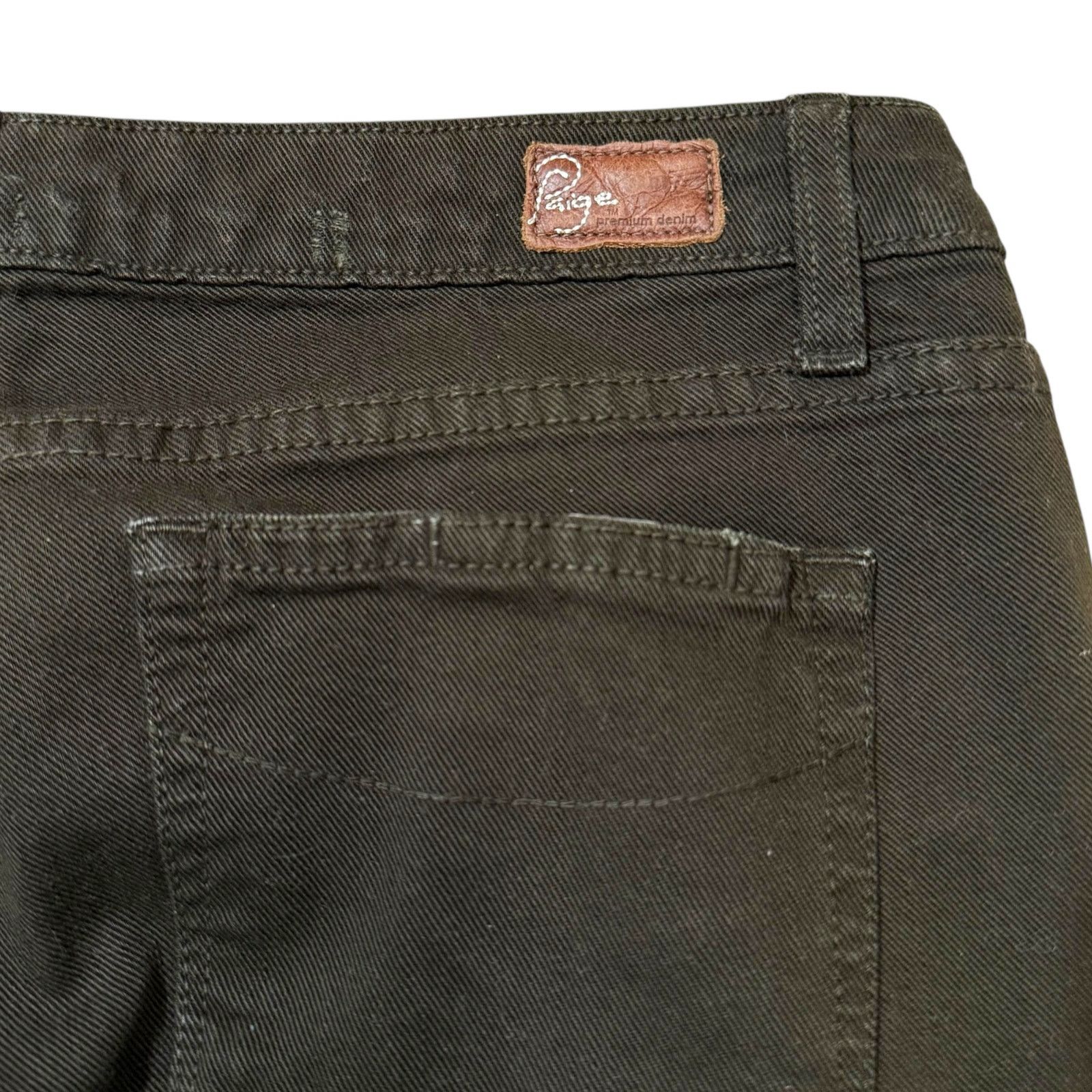 Paige Paige Laurel Canyon Jeans Bootcut Low Rise Green Size 28 Size 31" - 9 Thumbnail