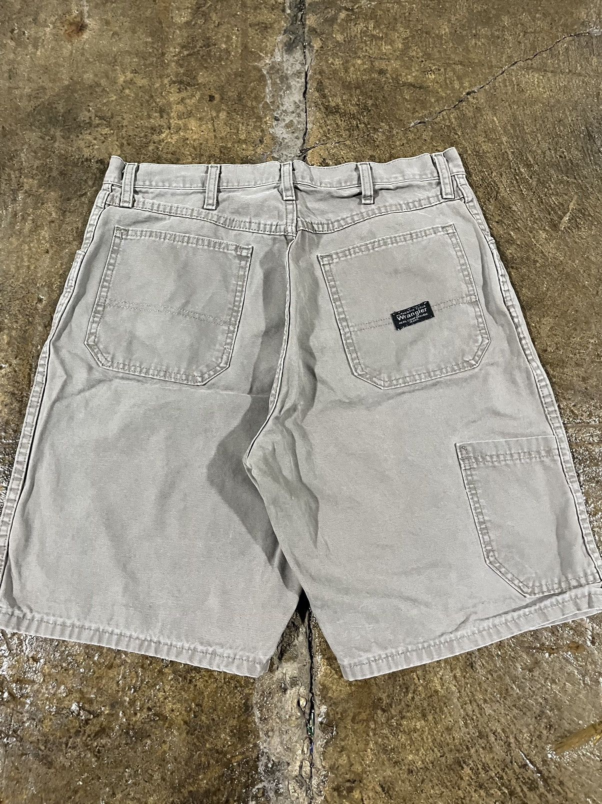 Carhartt × Vintage × Wrangler Crazy Carhartt Style Wrangler Workwear Skater Shorts Unique Size US 34 / EU 50 - 3 Thumbnail