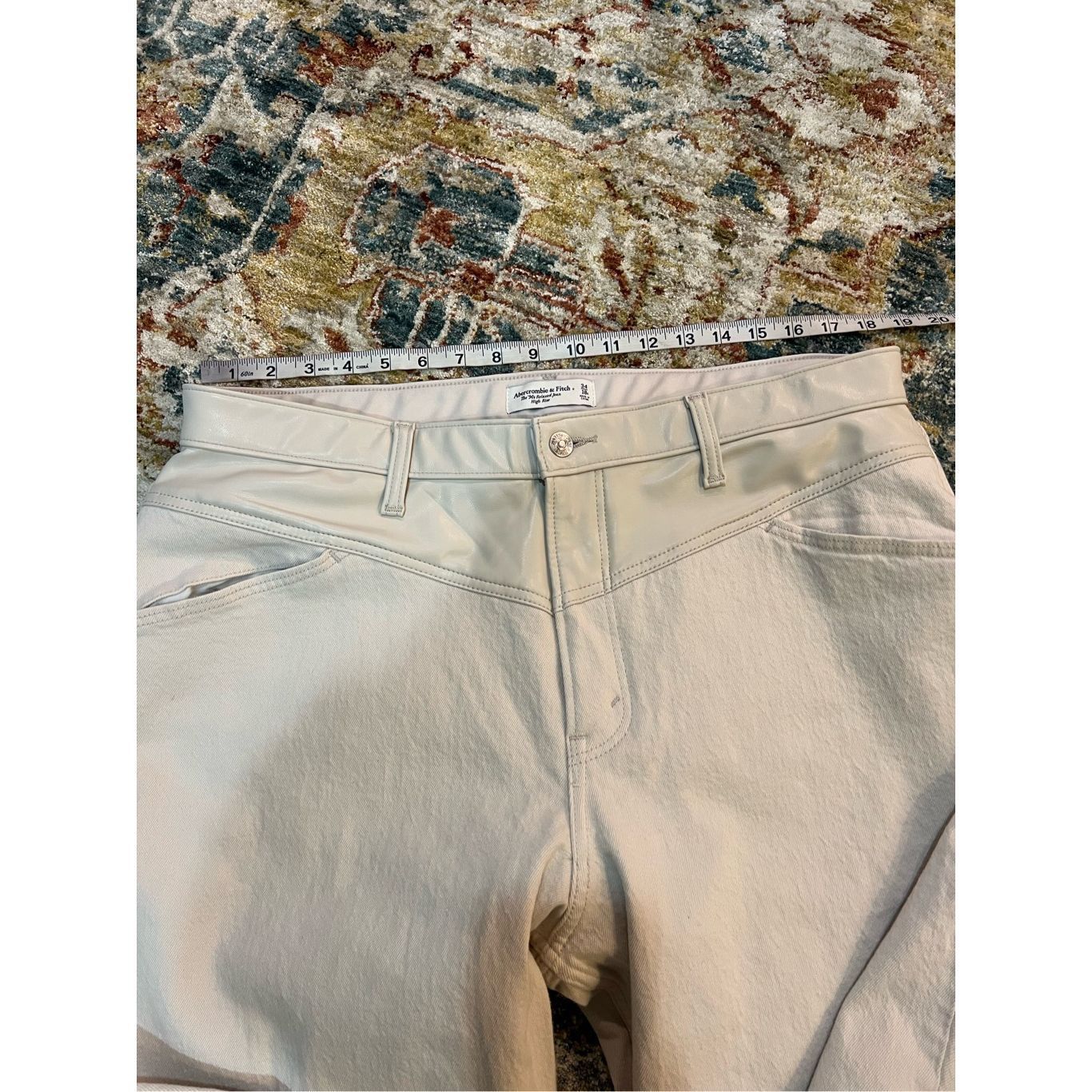 Abercrombie & Fitch Abercrombie & Fitch NWT High Rise 90s Relax Jean denim&faux Size 34" / US 12 / IT 48 - 6 Thumbnail
