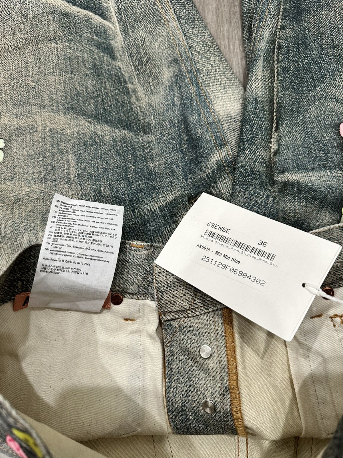 Acne Studios Acne Studios 1981 Trompe L’oeil Kawaii Keychain Jeans Size US 29 - 12 Thumbnail