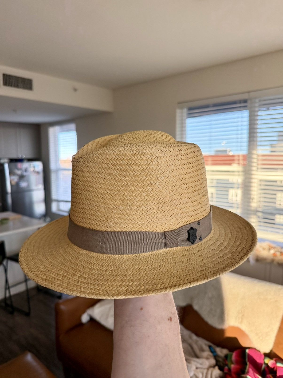 Bailey Hats Bailey of Hollywood Genuine Panama Straw Fedora Hat - XL Size ONE SIZE - 3 Thumbnail