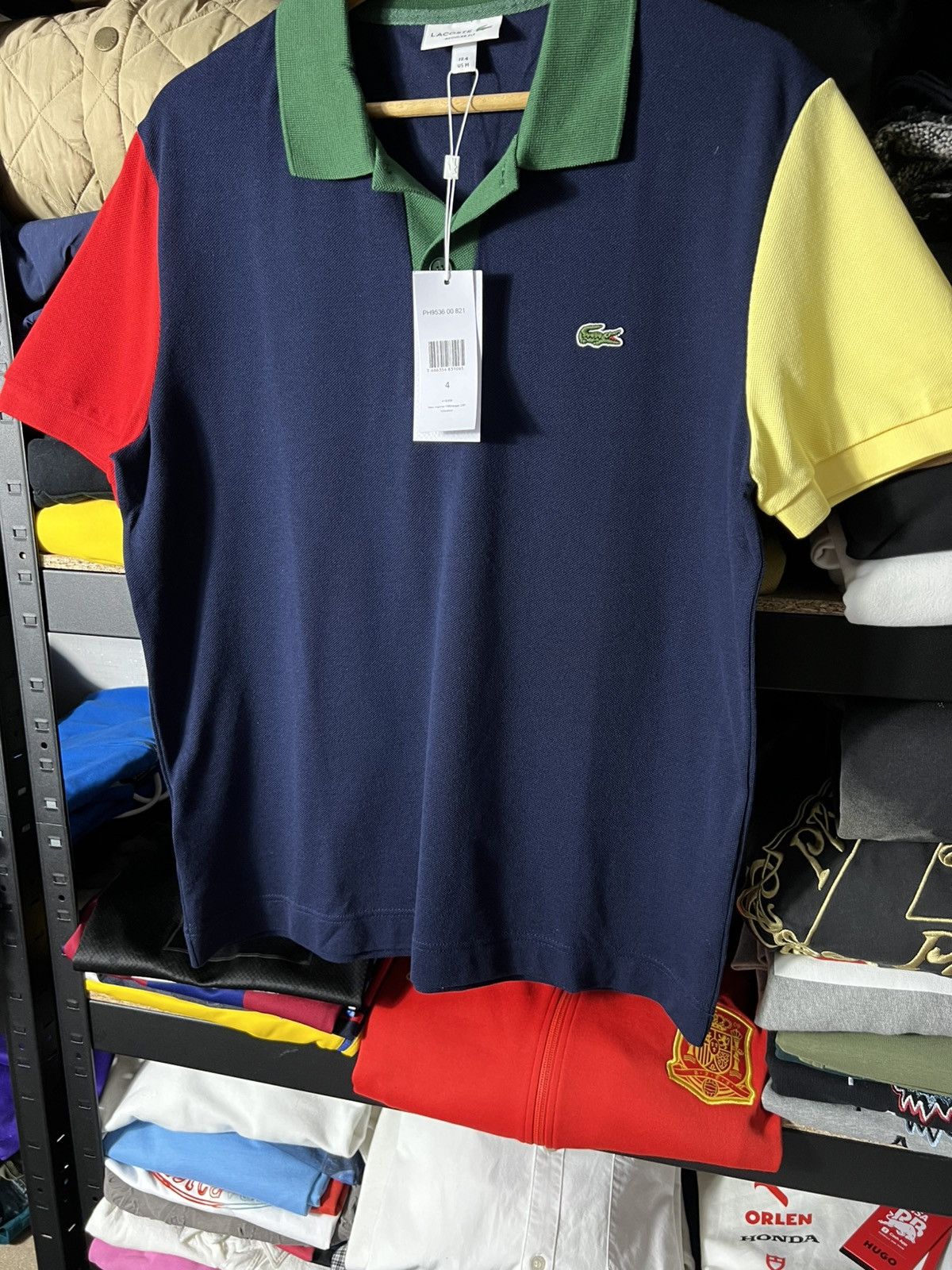 Lacoste Lacoste Multicolor Polo Shirt Regular Fit – Size M (FR 4) Size US M / EU 48-50 / 2 - 7 Thumbnail