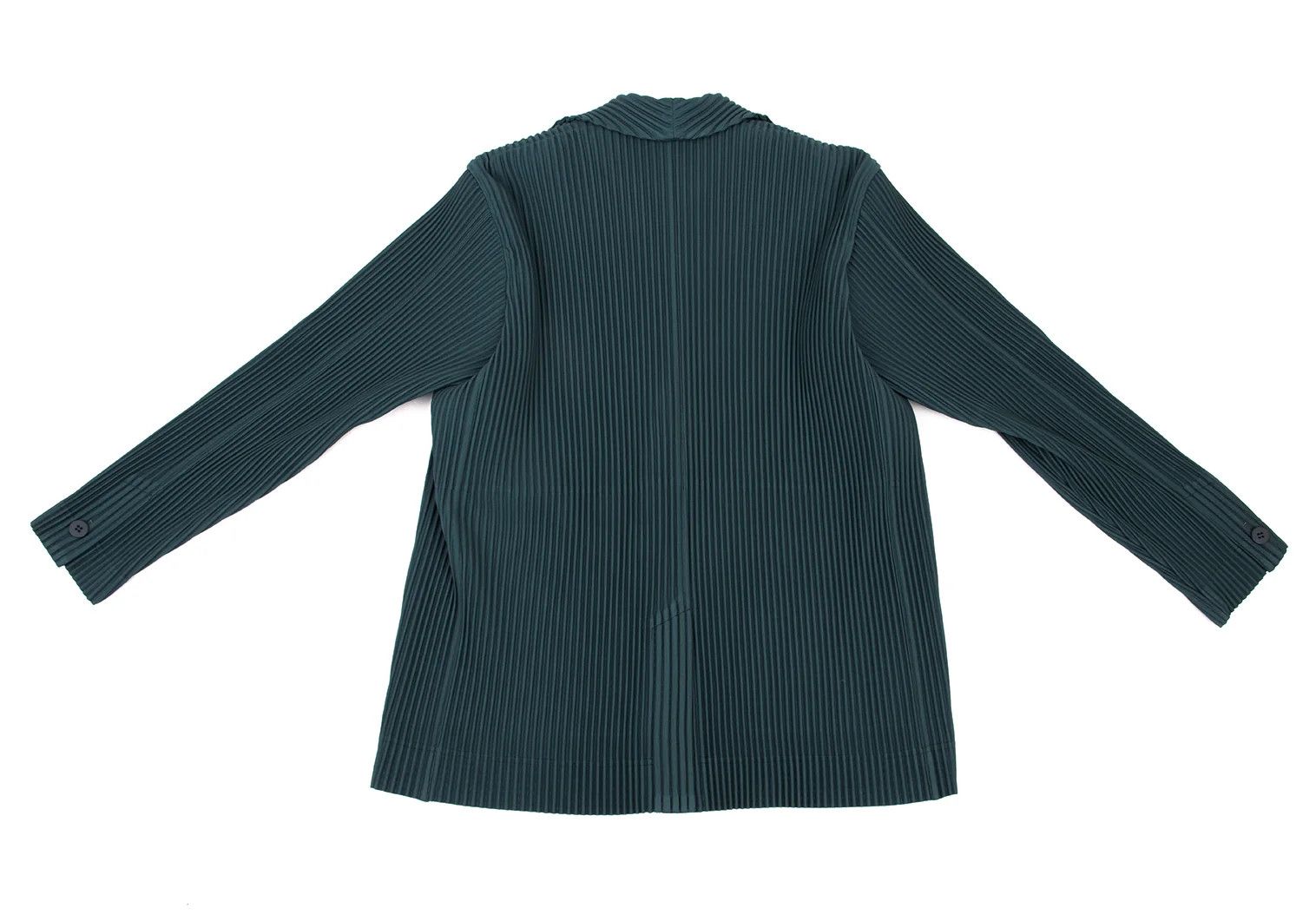 Issey Miyake Pleated Tailored Jacket in Turquoise Size US S / EU 44-46 / 1 - 11 Thumbnail
