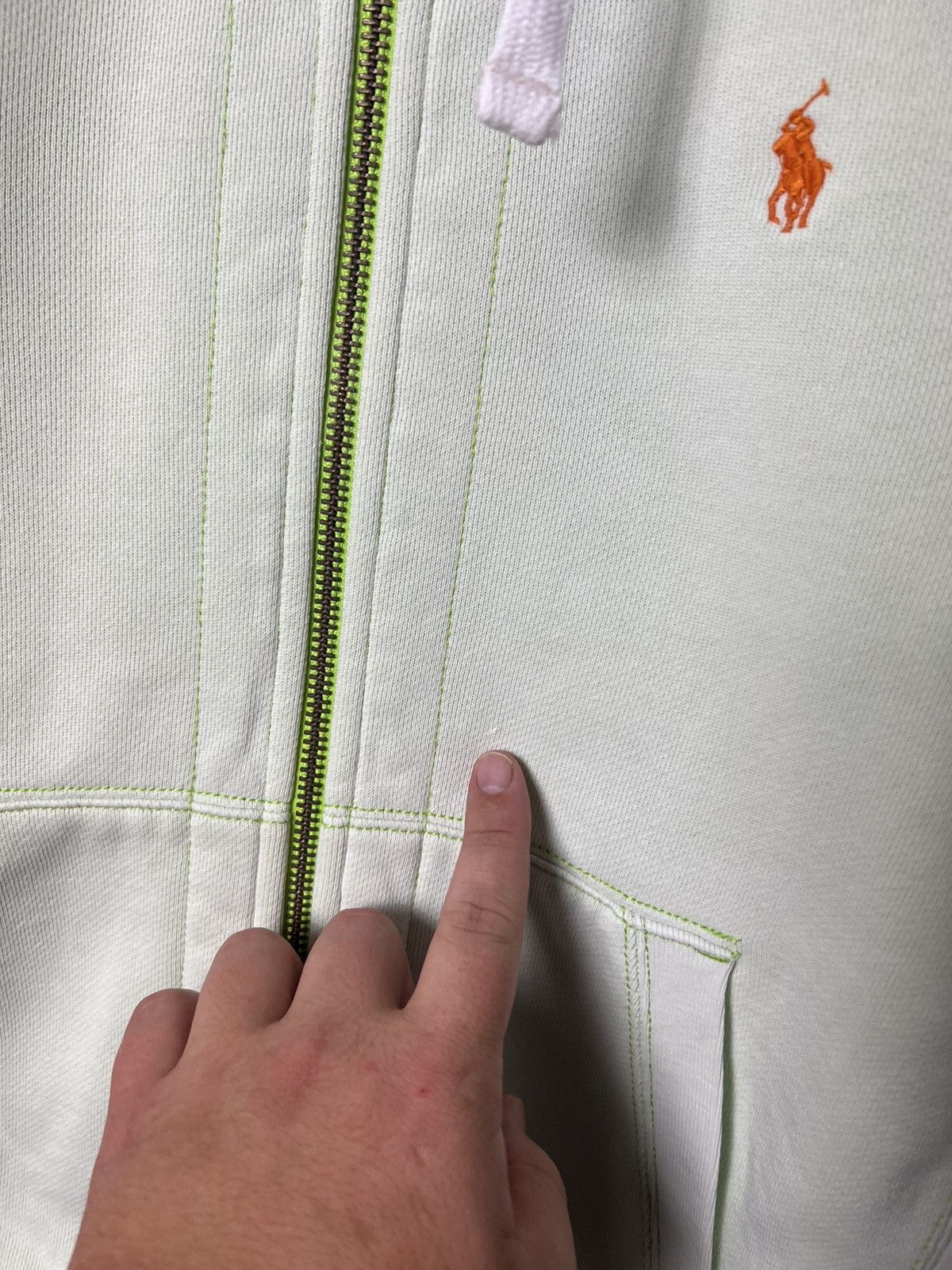 Polo Ralph Lauren Polo Ralph Lauren Mint Zip Up Hoodie Pony Logo Size US S / EU 44-46 / 1 - 5 Thumbnail
