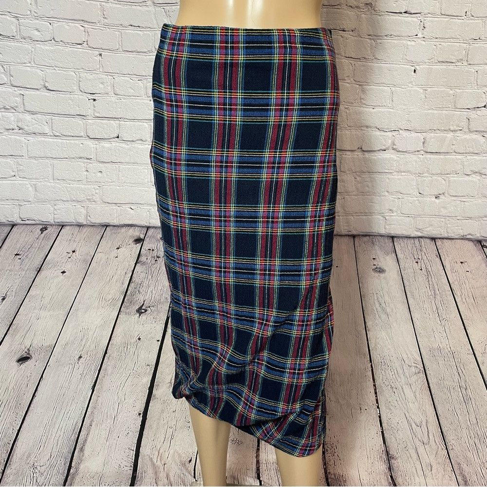 Zara NWT New Zara Plaid Bubble Skirt Size XS Size 26" / US 2 / IT 38 - 2 Thumbnail