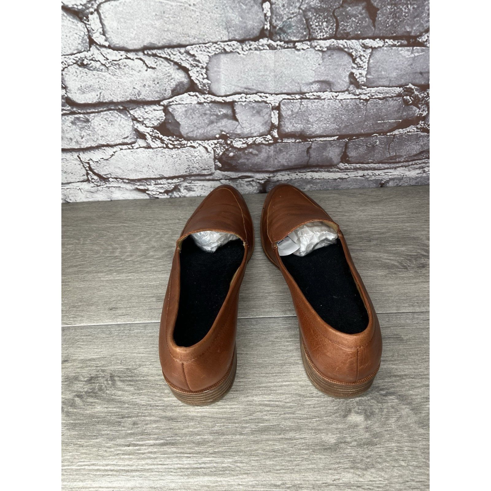 Madewell Madewell Frances Leather Loafers Burnished Mahogany Slip-On Size US 8.5 / IT 38.5 - 6 Thumbnail
