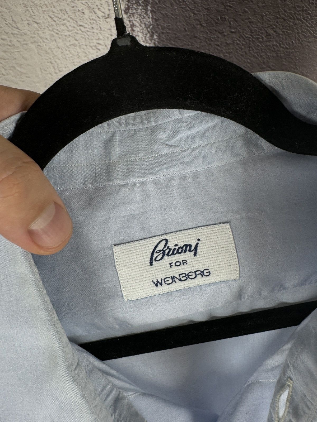 Brioni Brioni for Weinberg vintage 100% soft cotton cufflinks shirt Size US XL / EU 56 / 4 - 5 Thumbnail