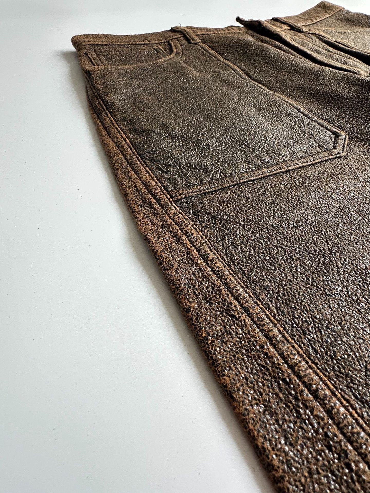 Maison Margiela Maison Margiela Ori.Batch Wax-coated 7/10 pants| Size US 30 / EU 46 - 3 Thumbnail
