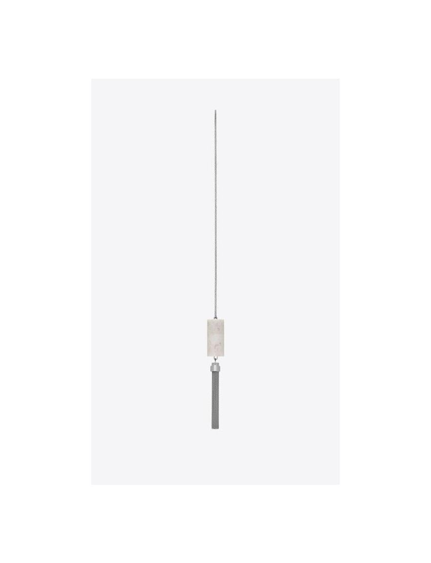 Saint Laurent Paris o1bcso1str1224 Size:OS/Angelica Mini Tube Necklace in Silver Size ONE SIZE - 4 Thumbnail