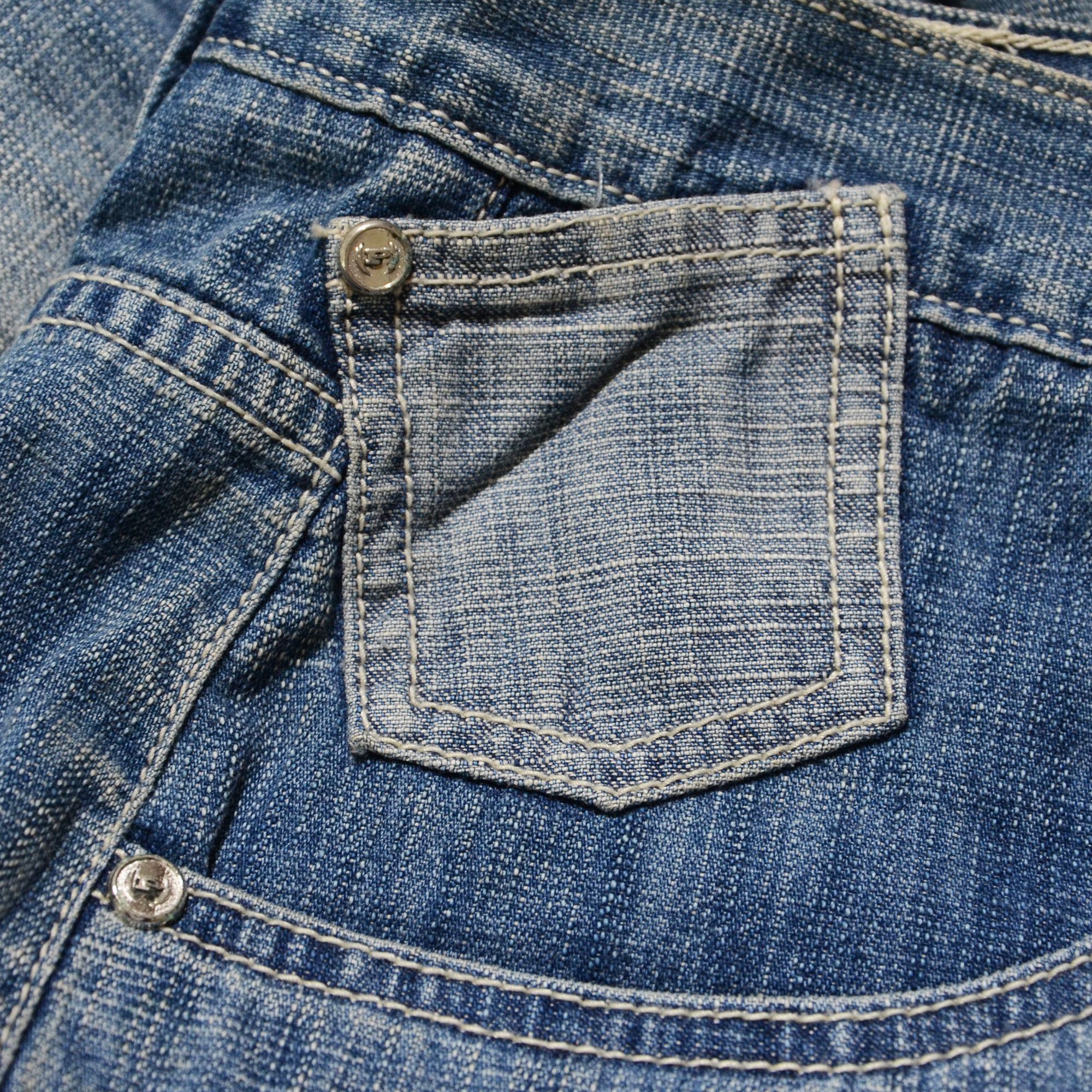 Phat Farm [Folding Color Defects] PF Denim 90s Hiphop Streetwear Size US 30 / EU 46 - 7 Thumbnail