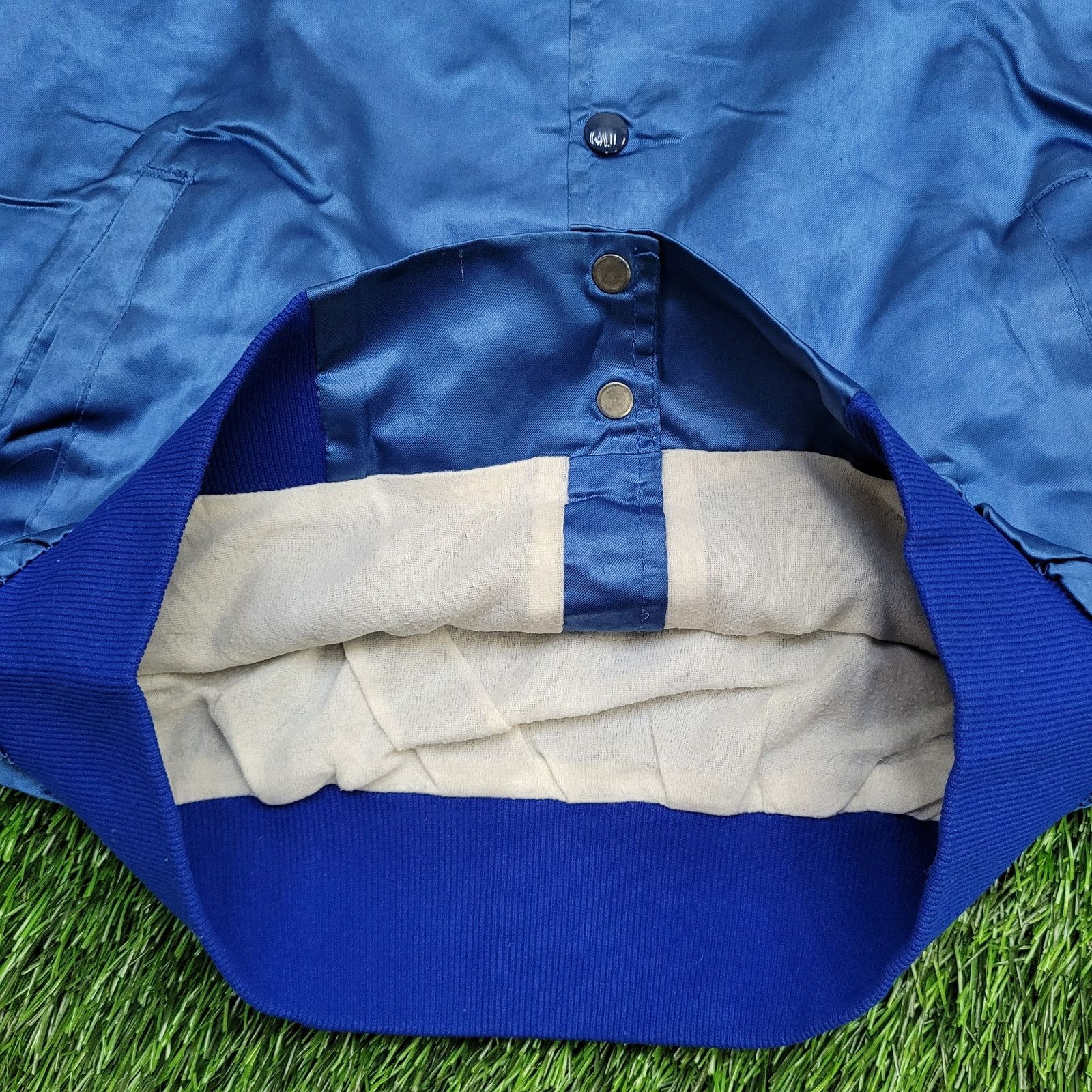 Vintage Vintage 90s Sussex-Wantage Jacket M 23x24 Blue Softball Boxy Size US M / EU 48-50 / 2 - 10 Thumbnail