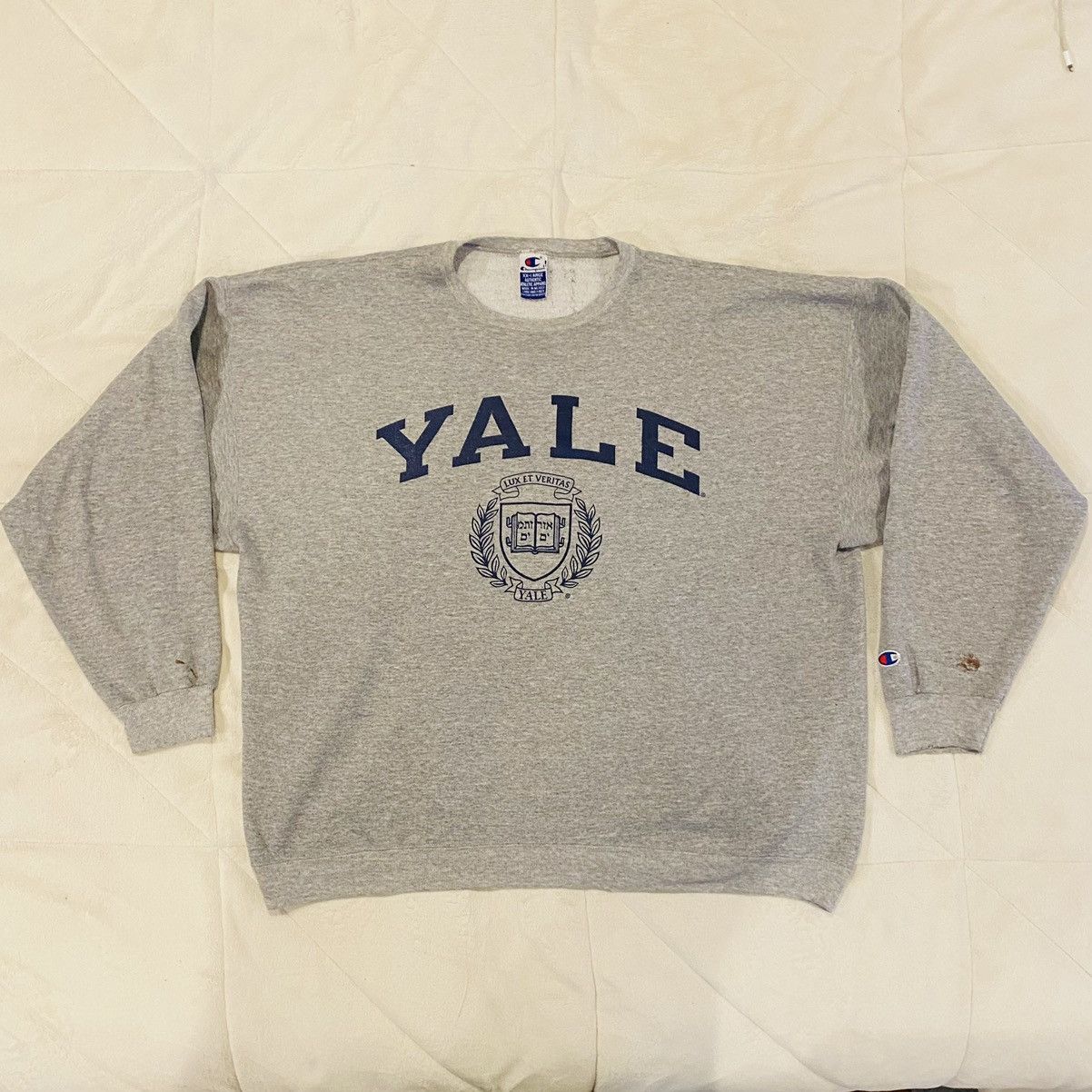 Reverse Weave Champion Yale Hoodie Vintage 90's Yale Reverse Weave