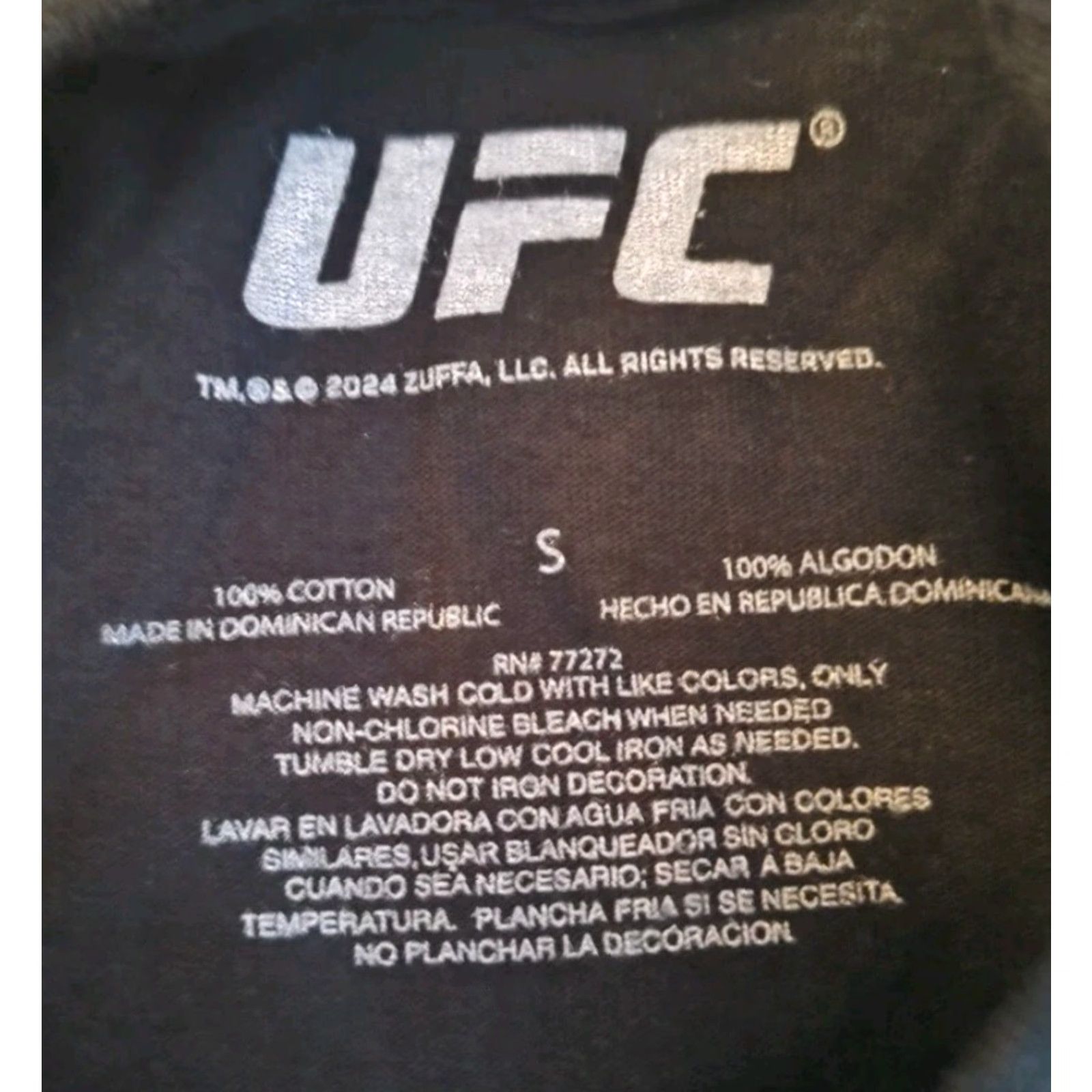 UFC UFC T-Shirt Crew Neck Short Sleeve Black Size S Men Graphic Print UFC Top Fighters Jon Jones Connor McGregor Israel Adesanya 2020s Sports Mens Size US S / EU 44-46 / 1 - 6 Thumbnail