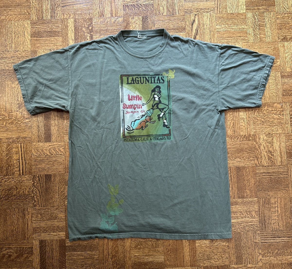 Japanese Brand Lagunitas A Little Sumpin IPA Beer Graphic Tee Size US XL / EU 56 / 4 - 1 Thumbnail