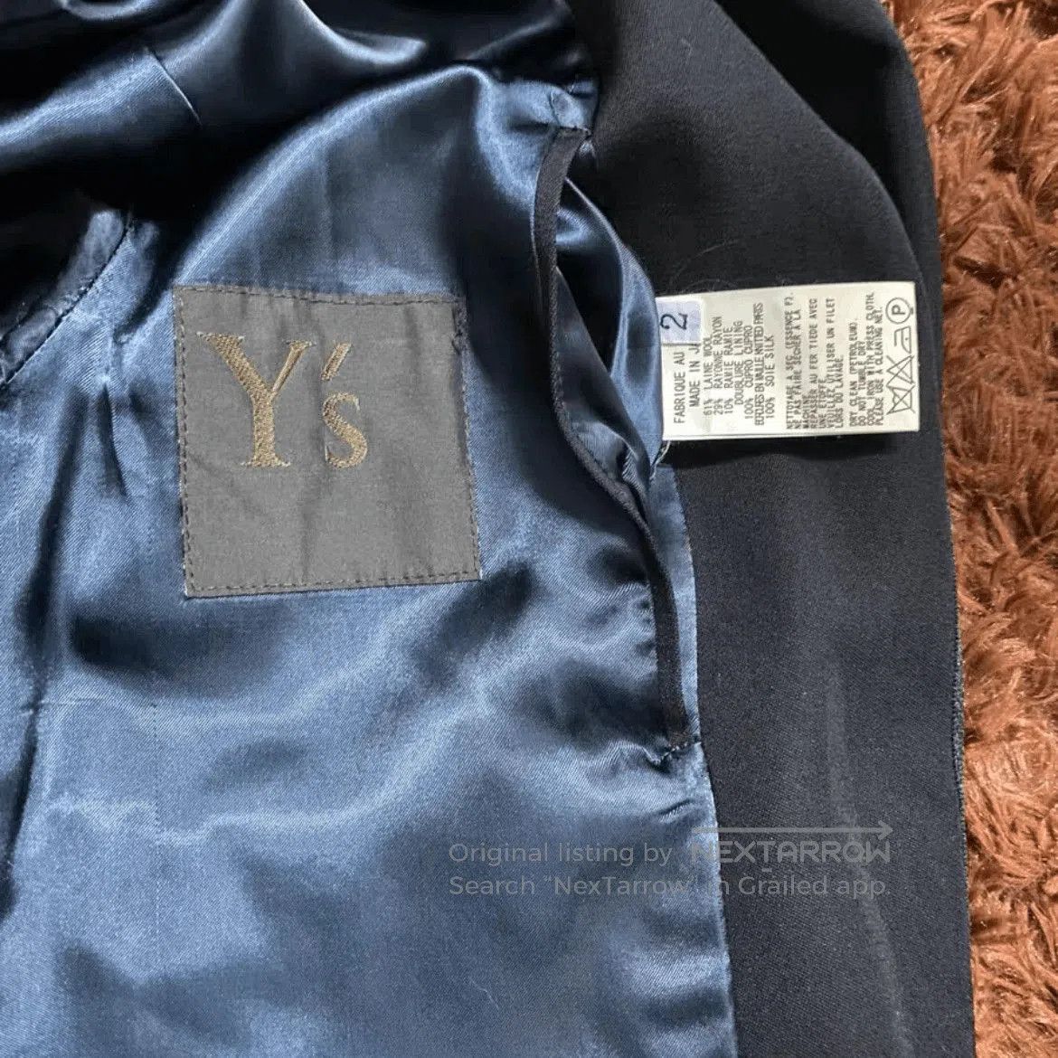 Yohji Yamamoto Sz 2 Yohji Yamamoto Y's 90s Stripe Bike Jacket. Size US M / EU 48-50 / 2 - 4 Thumbnail