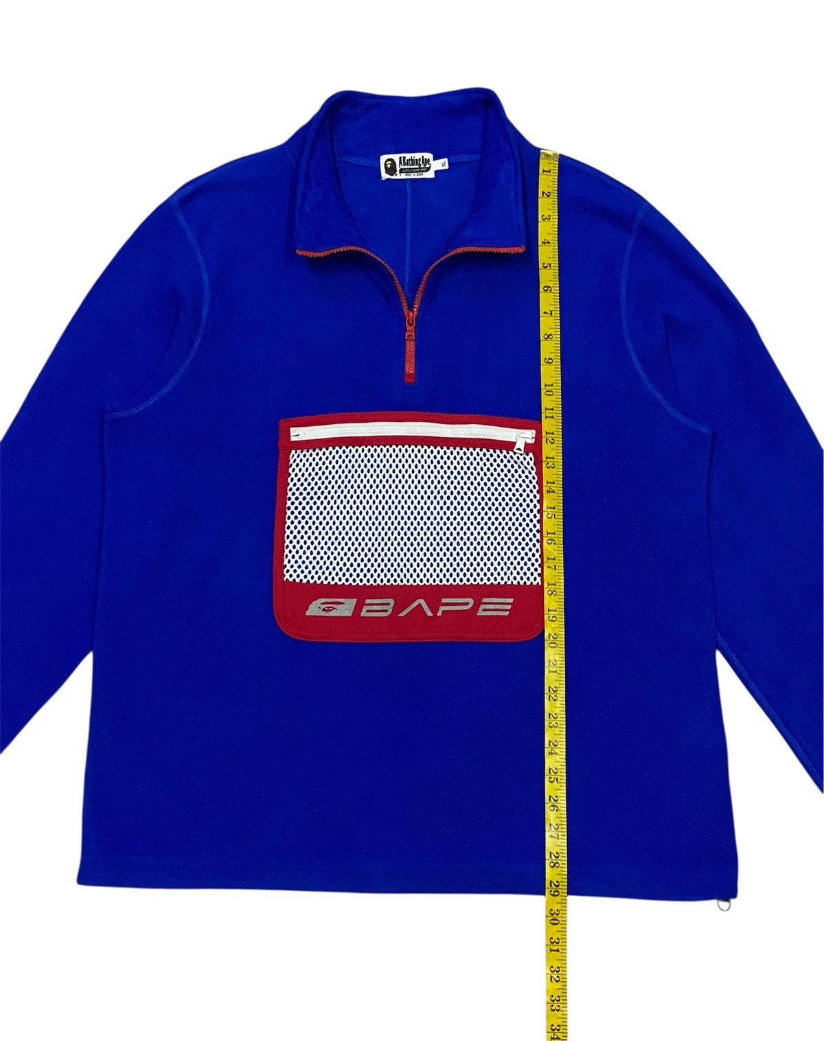 Bape A Bathing Ape Fleece Pocket Haf Zip Sweatshirt Size US XL / EU 56 / 4 - 17 Thumbnail