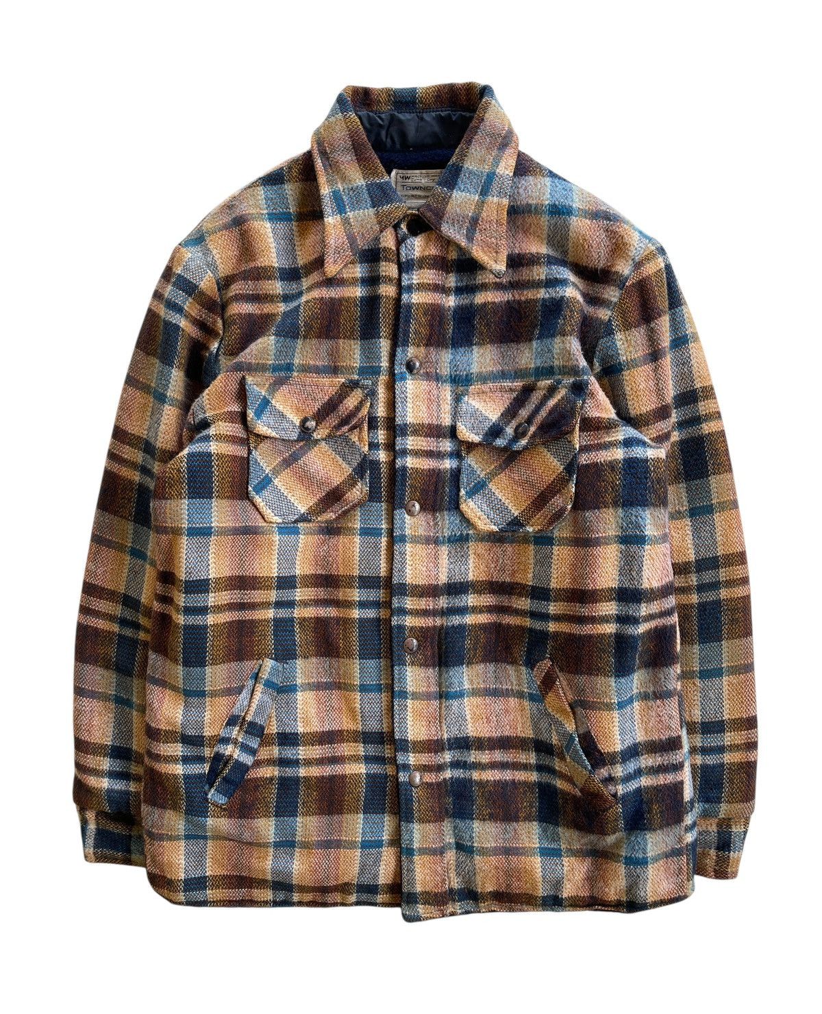 Towncraft 1970s Towncraft Wool Tartan Jacket Size US S / EU 44-46 / 1 - 1 Thumbnail