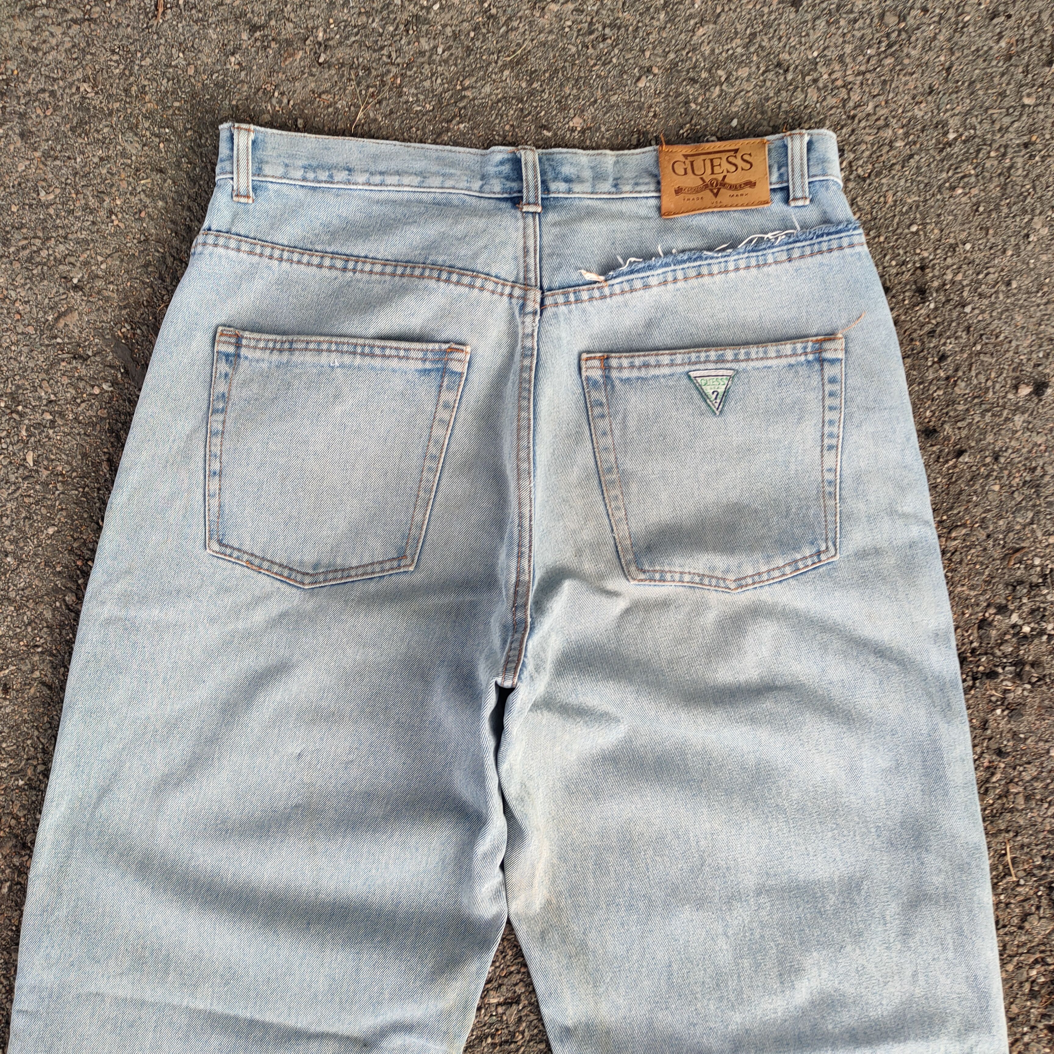 Guess VINTAGE GUESS USA FADED BLUE JEANS DENIM PANTS Size US 36 / EU 52 - 12 Thumbnail