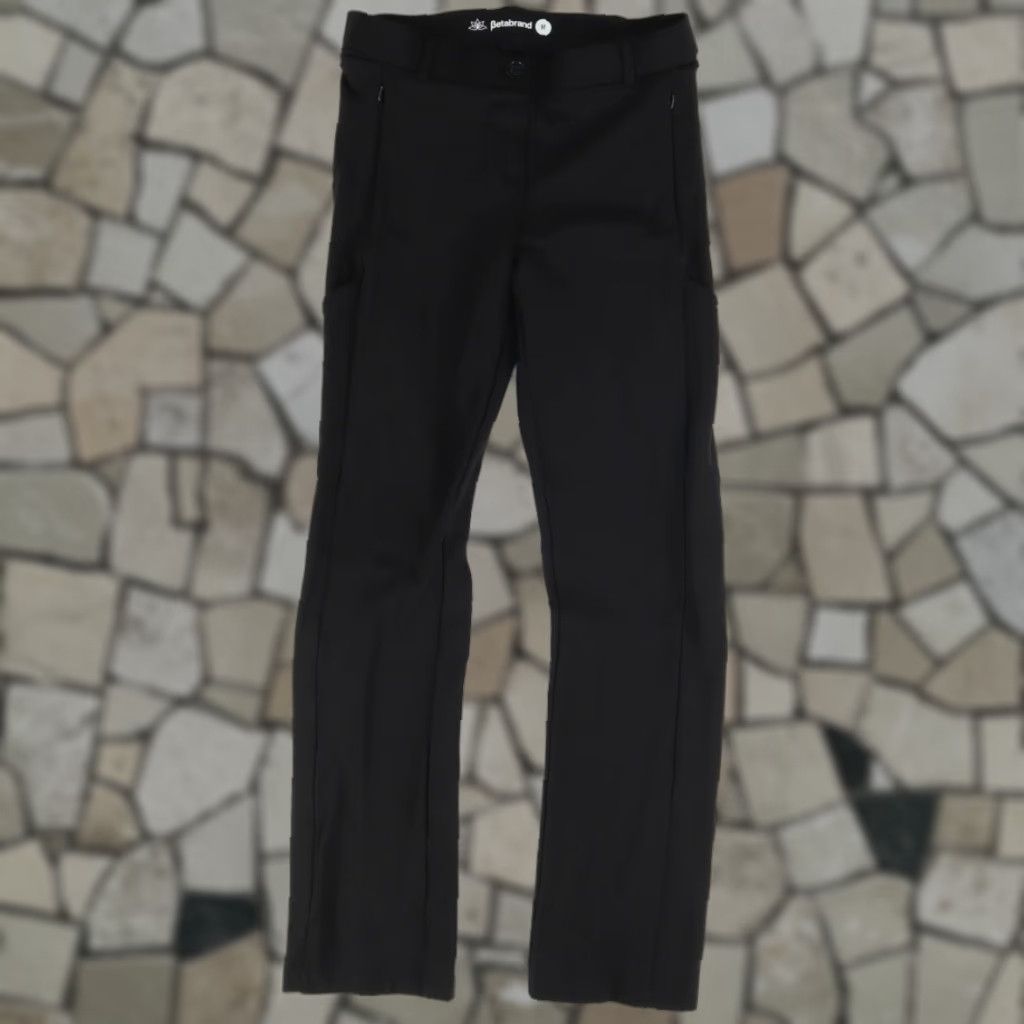 Vintage Betabrand W1451 Plentiful Pocket Rayon Woven Chino Pants Black Women's M Size 32" / US 10 / IT 46 - 1 Thumbnail
