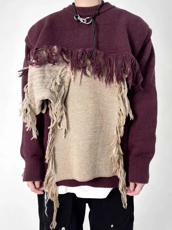 Vintage Sweater knitted Size US L / EU 52-54 / 3 - 4 Thumbnail
