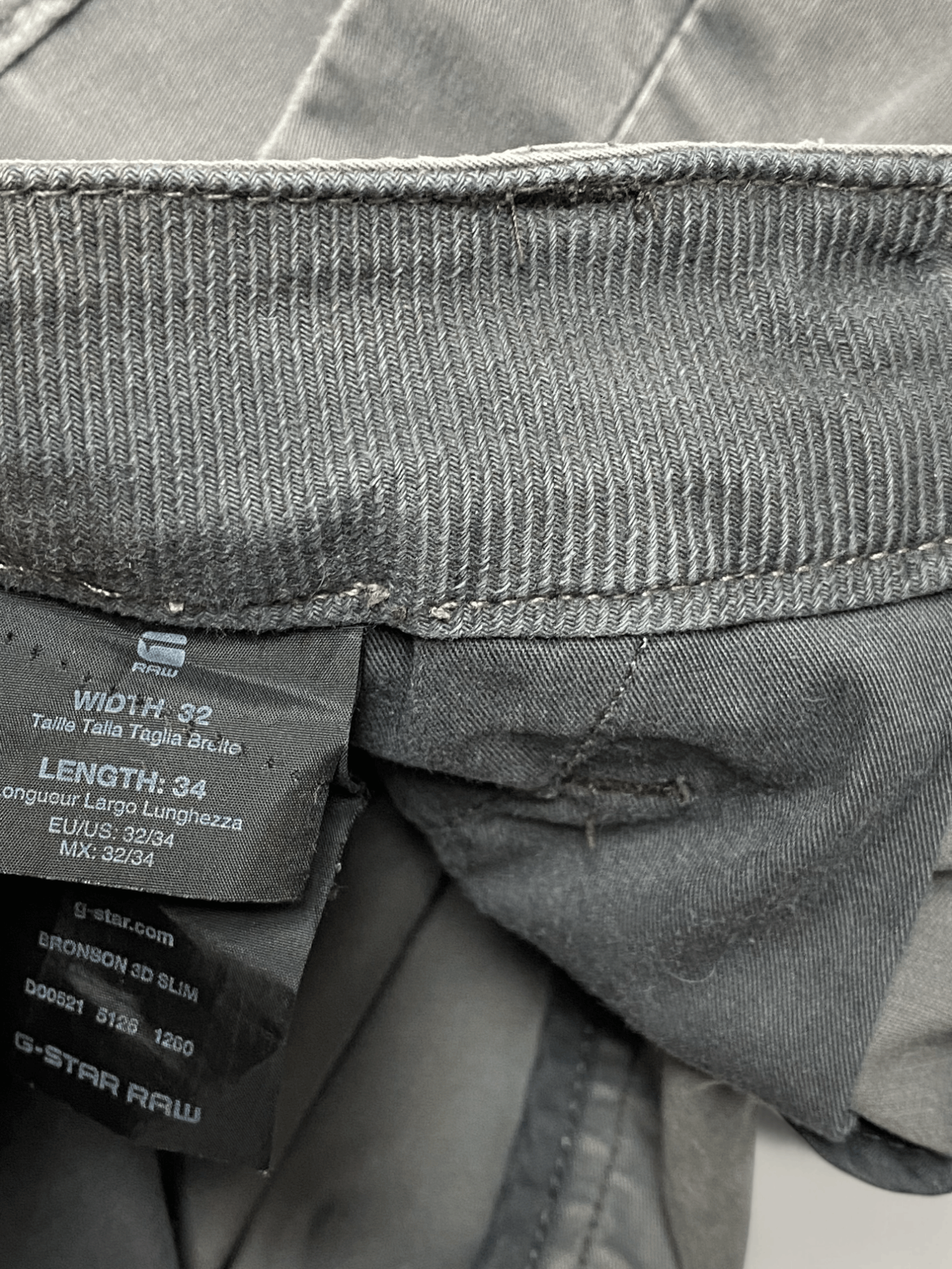 G-Star Vintage G STAR RAW Grey Washed Pants Jeans J Cut Y2k Size US 33 - 10 Thumbnail